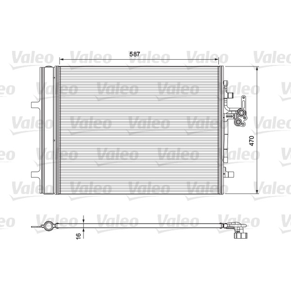 Слика на Ладник за клима VALEO 814318 за Volvo V60 T3 - 150 коњи бензин