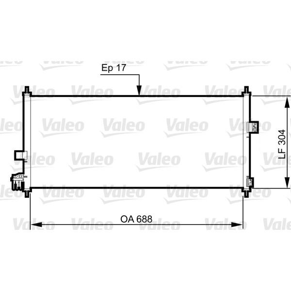 Слика на Ладник за клима VALEO 814328