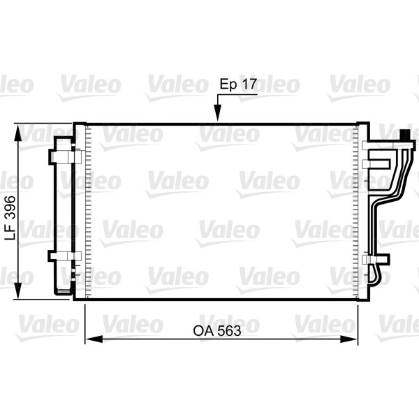 Слика на Ладник за клима VALEO 814351 за Hyundai i30 1.6 CRDi - 128 коњи дизел