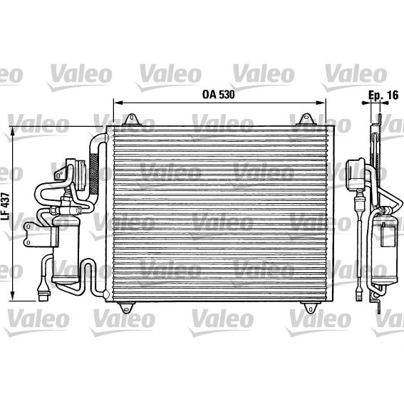 Слика на Ладник за клима VALEO 816865