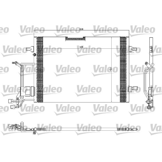 Слика на Ладник за клима VALEO 816967 за Audi A4 Avant (8D5, B5) 1.8 - 115 коњи бензин