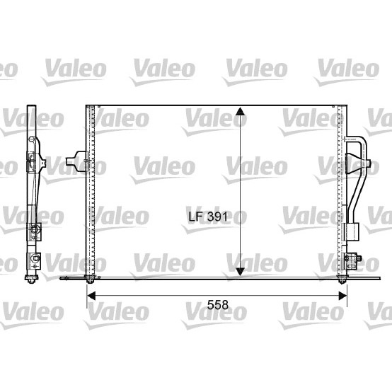 Слика на Ладник за клима VALEO 817232 за Ford Mondeo 2 Estate (BNP) 1.6 i - 90 коњи бензин