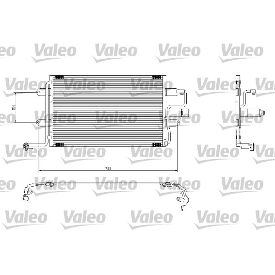 Слика на Ладник за клима VALEO 817244 за Seat Leon (1P1) 1.8 - 162 коњи бензин