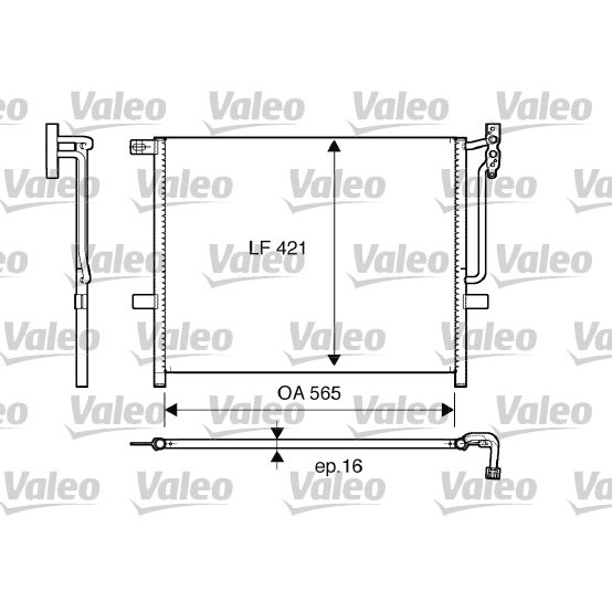 Слика на Ладник за клима VALEO 817383 за BMW X3 E83 2.0 i - 150 коњи бензин