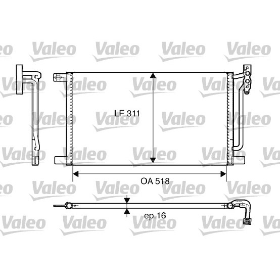 Слика на Ладник за клима VALEO 817405 за BMW 3 Touring E46 330 d - 184 коњи дизел