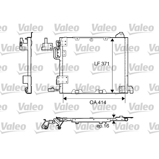 Слика на Ладник за клима VALEO 817506