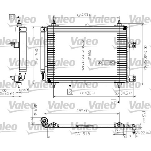 Слика на Ладник за клима VALEO 817526