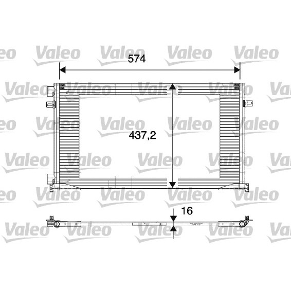 Слика на Ладник за клима VALEO 817577