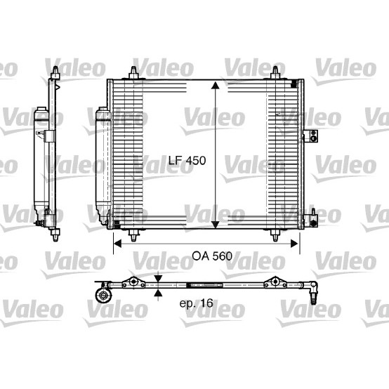 Слика на Ладник за клима VALEO 817579 за Citroen C8 EA,EB 2.0 - 136 коњи бензин