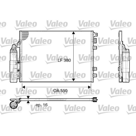 Слика на Ладник за клима VALEO 817661 за Renault Kangoo Express (FC0-1) 1.6 16V - 95 коњи бензин