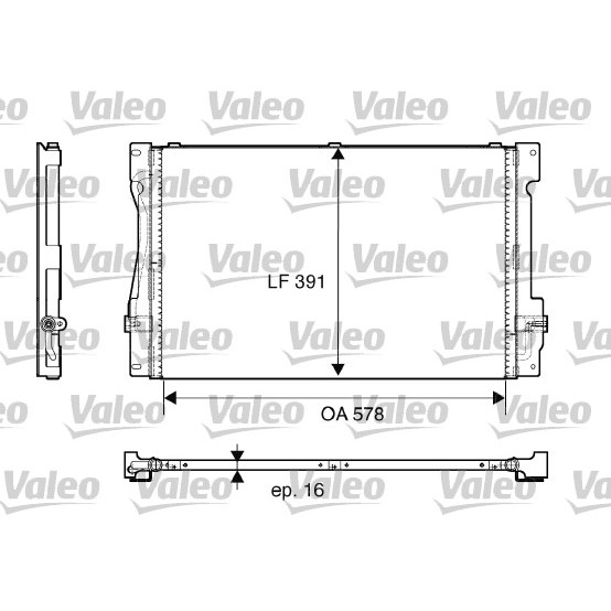 Слика на Ладник за клима VALEO 817675 за Volvo C70 Coupe 2.3 T-5 - 240 коњи бензин