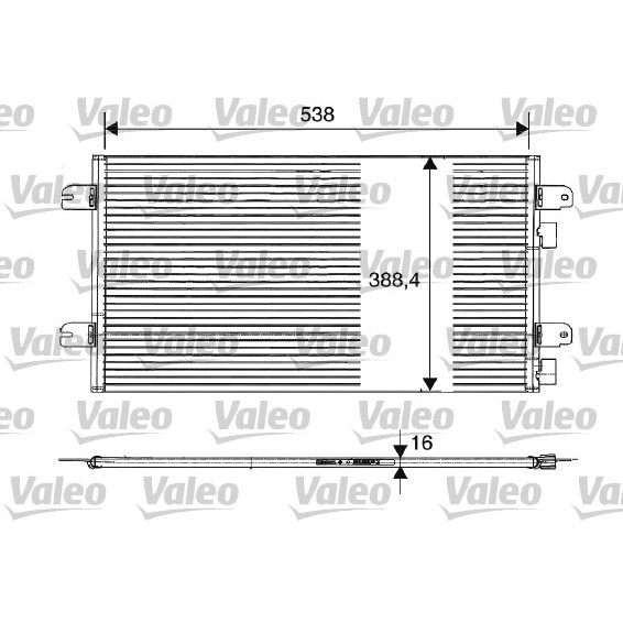 Слика на Ладник за клима VALEO 817701 за Dacia Sandero 1.5 dCi - 68 коњи дизел