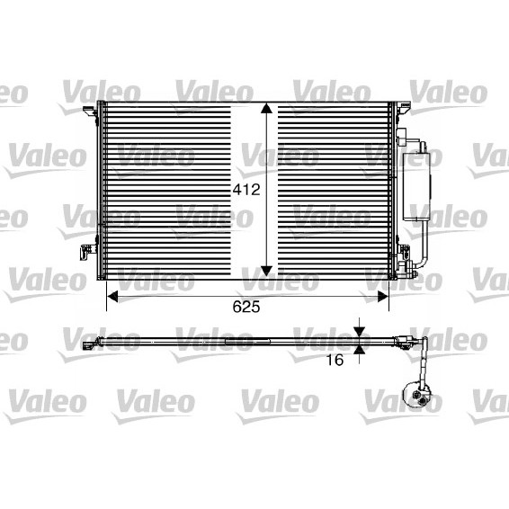 Слика на Ладник за клима VALEO 817712