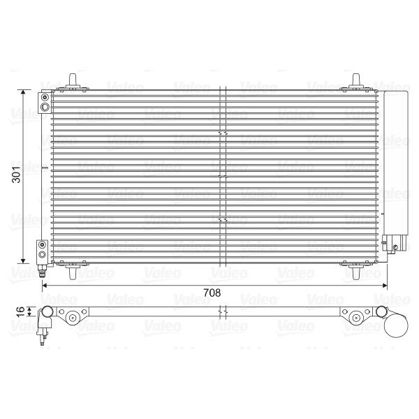 Слика на Ладник за клима VALEO 817740 за Peugeot 407 SW 2.0 HDi 135 - 136 коњи дизел