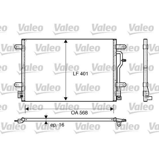 Слика на Ладник за клима VALEO 817741