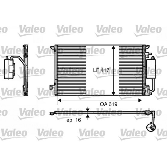 Слика на Ладник за клима VALEO 817809