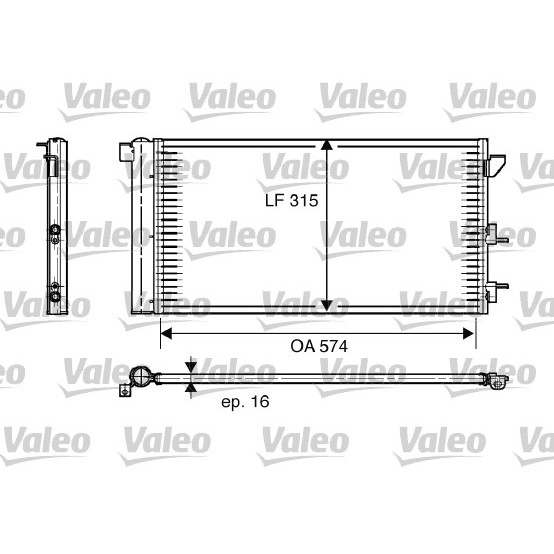 Слика на Ладник за клима VALEO 818005