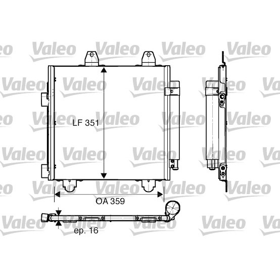 Слика на Ладник за клима VALEO 818013