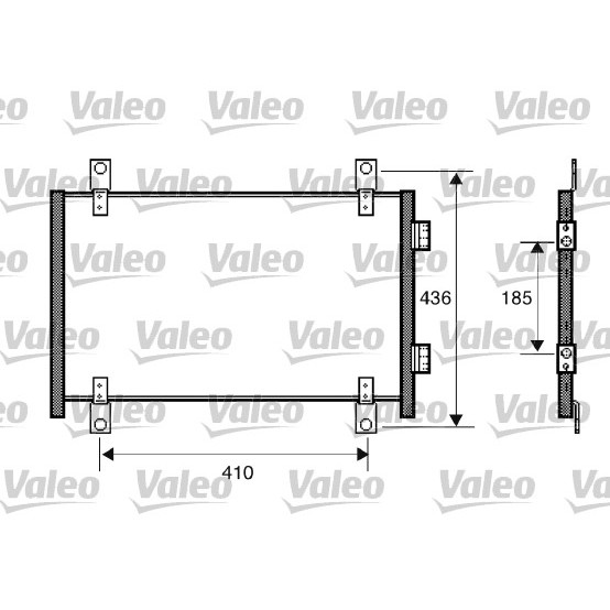 Слика на Ладник за клима VALEO 818018 за Fiat Ducato BOX 244 2.0 Bipower - 110 коњи Бензин/Метан (CNG)