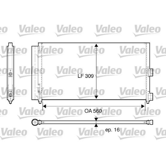 Слика на Ладник за клима VALEO 818021 за Lancia Y (840A) 1.2 16V (840AG1A) - 80 коњи бензин