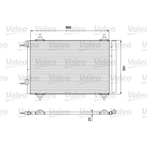 Слика на Ладник за клима VALEO 818171 за Citroen DS4 Hatchback 1.6 HDi 115 - 114 коњи дизел