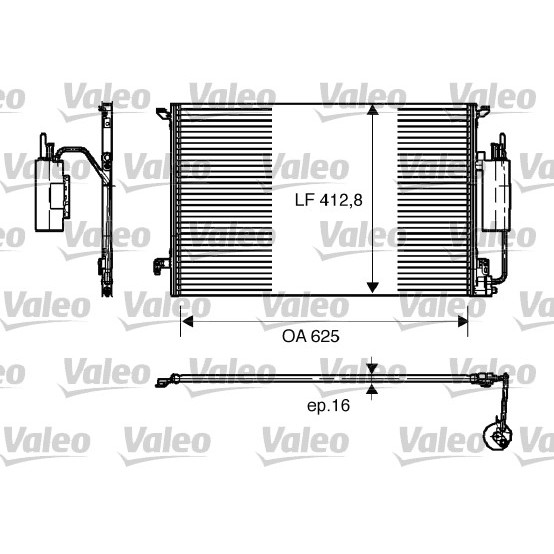 Слика на Ладник за клима VALEO 818175