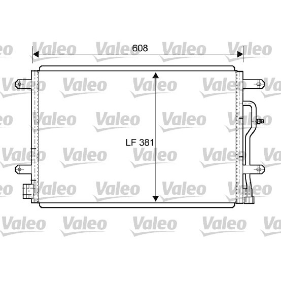 Слика на Ладник за клима VALEO 818190 за Audi A4 Avant (8ED, B7) 1.8 T - 163 коњи бензин