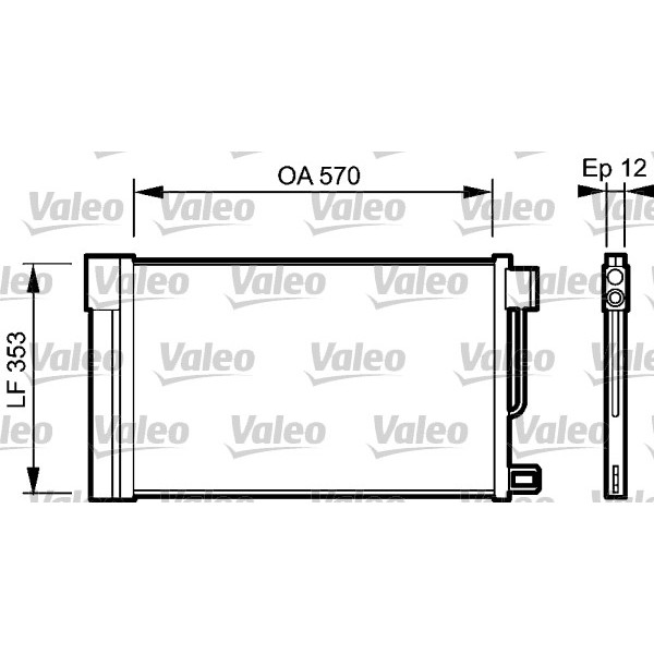 Слика на Ладник за клима VALEO 818193 за Opel Corsa E 1.2 - 69 коњи бензин