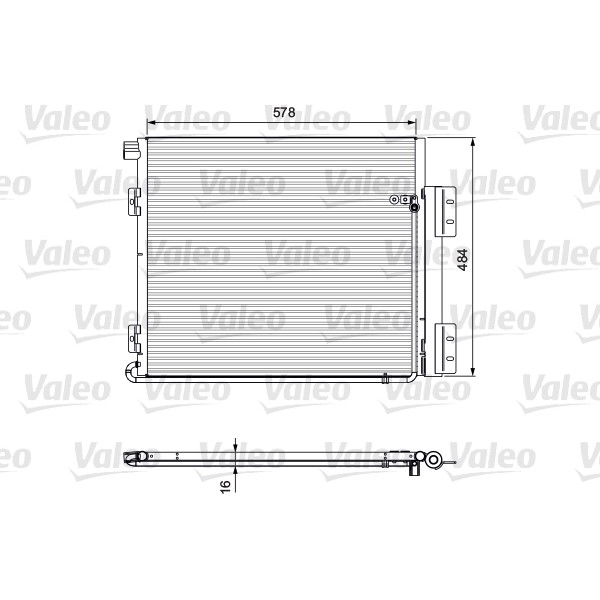 Слика на Ладник за клима VALEO New Part 815060 за камион MAN TGM 13.250 FALK, FALRK, FALK-L, FALRK-L - 250 коњи дизел