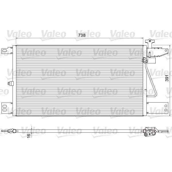 Слика на Ладник за клима VALEO New Part 815065 за камион Scania P,G,R,T Series R 480 - 480 коњи дизел