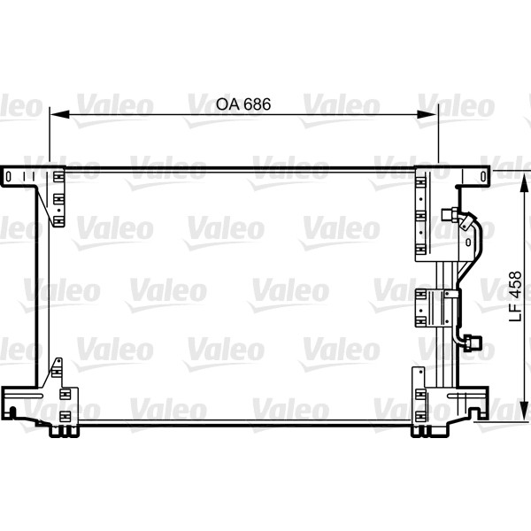 Слика на Ладник за клима VALEO New Part 818034 за камион Mercedes Actros 1996 1857 LS - 571 коњи дизел