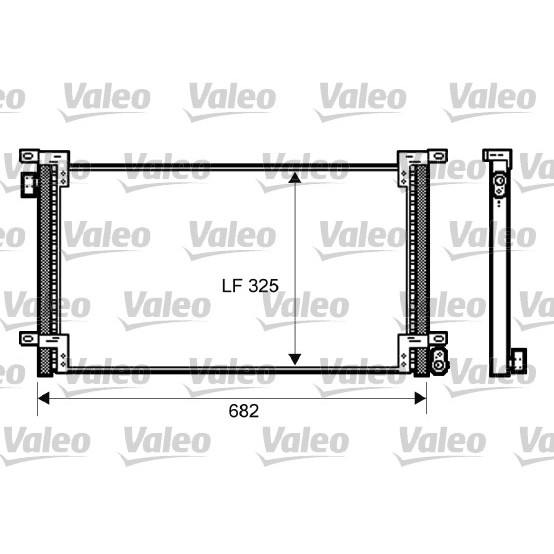 Слика на Ладник за клима VALEO New Part 818036 за камион Iveco Daily 2 Bus Box 2.8 CNG - 106 коњи компресиран природен газ (метан)