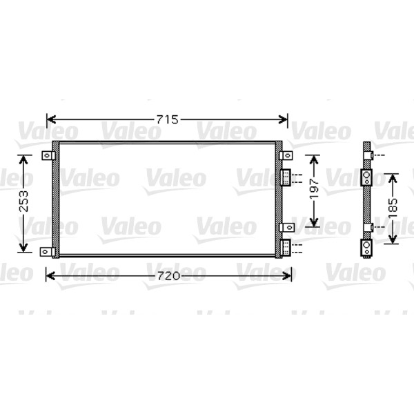 Слика на Ладник за клима VALEO New Part 818037 за камион Iveco Daily 2 Bus Box 29 L 12 V (ALKA41A2, ALLA52A2, ALKA42A2) - 116 коњи дизел