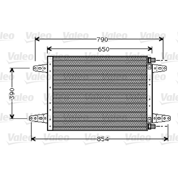 Слика на Ладник за клима VALEO New Part 818045 за камион Scania 2 Series 112 H/280 - 280 коњи дизел