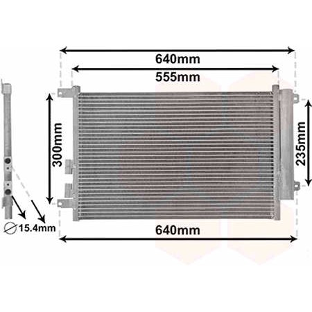 Слика на Ладник за клима VAN WEZEL 01005088 за Alfa Romeo 147 (937) Hatchback 1.9 JTDM 16V - 170 коњи дизел