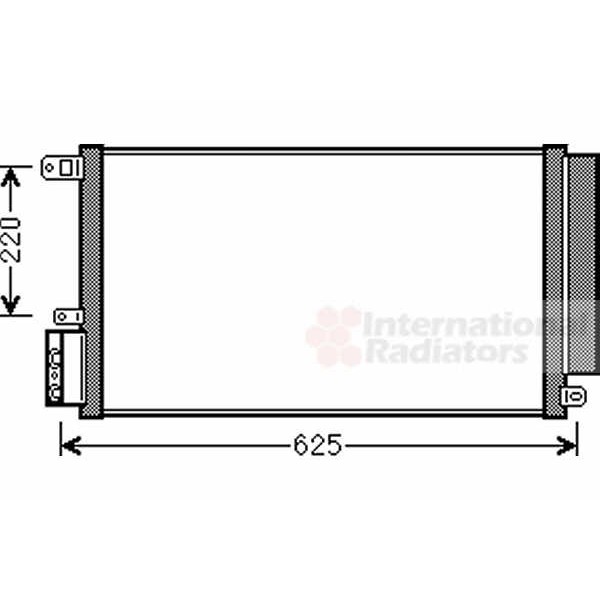 Слика на Ладник за клима VAN WEZEL 01005115 за Fiat Doblo 152 1.3 D Multijet - 95 коњи дизел