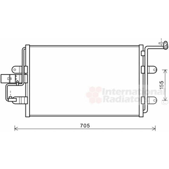 Слика на Ладник за клима VAN WEZEL 03005130 за Skoda Octavia (1U2) 2.0 - 116 коњи бензин