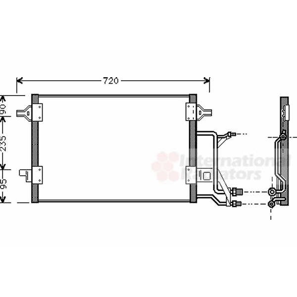 Слика на Ладник за клима VAN WEZEL 03005176 за Audi A6 Avant (4B, C5) 2.7 T - 230 коњи бензин