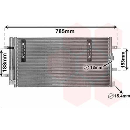 Слика на Ладник за клима VAN WEZEL 03005297 за Audi A4 Avant (8K5, B8) 1.8 TFSI - 170 коњи бензин