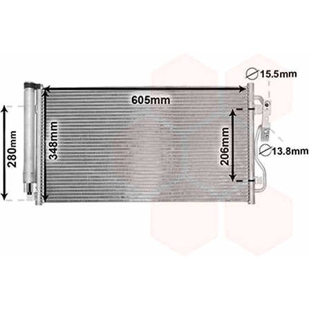 Слика на Ладник за клима VAN WEZEL 06005434 за BMW 1 F21 125 d - 211 коњи дизел