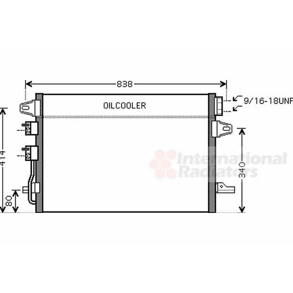 Слика на Ладник за клима VAN WEZEL 07005088 за CHRYSLER VOYAGER 4 RG 2.4 - 147 коњи бензин