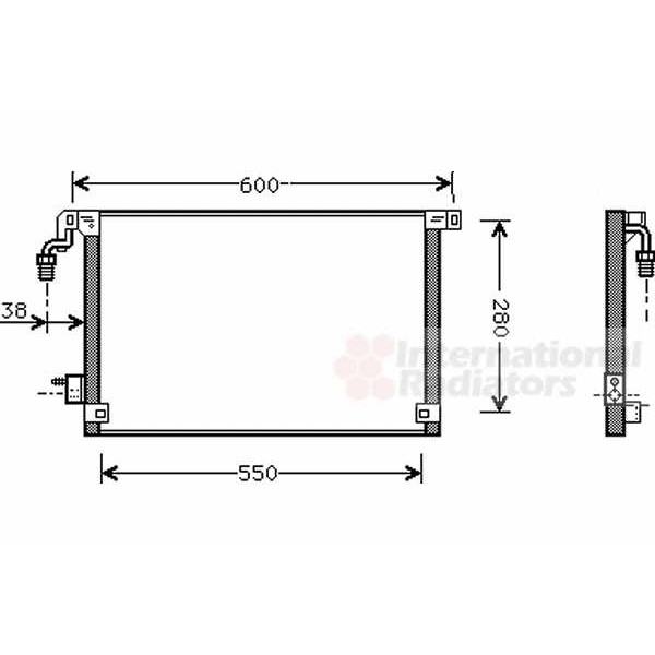 Слика на Ладник за клима VAN WEZEL 09005172 за Citroen Saxo S0,S1 1.5 D - 57 коњи дизел