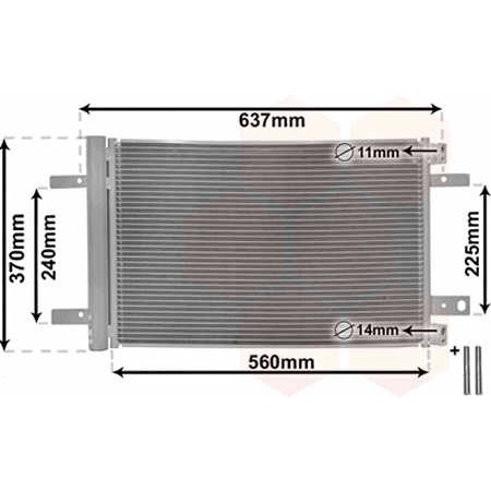 Слика на Ладник за клима VAN WEZEL 09015702 за Citroen Jumpy (V) 2.0 BlueHDi 150 - 150 коњи дизел