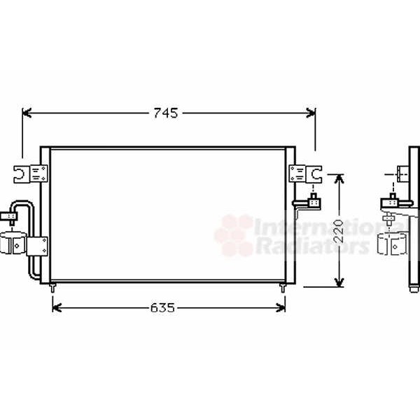 Слика на Ладник за клима VAN WEZEL 13005178 за Nissan Sunny Liftback (N14) 1.6 i 16V - 102 коњи бензин