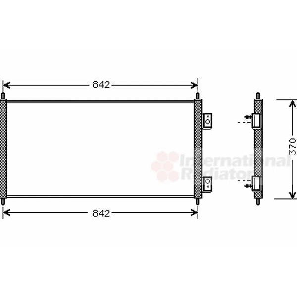 Слика на Ладник за клима VAN WEZEL 18005303 за Ford Transit Platform (FM,FN) 2.0 TDCi (F_E_, F_F_) - 125 коњи дизел