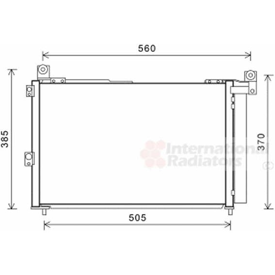 Слика на Ладник за клима VAN WEZEL 18005486 за Ford Ranger (TU) 2.5 TDdi - 143 коњи дизел