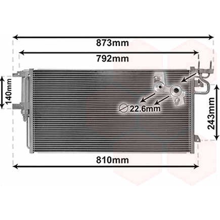 Слика на Ладник за клима VAN WEZEL 18005617 за Ford Focus 3 Hatchback 2.0 TDCi - 150 коњи дизел