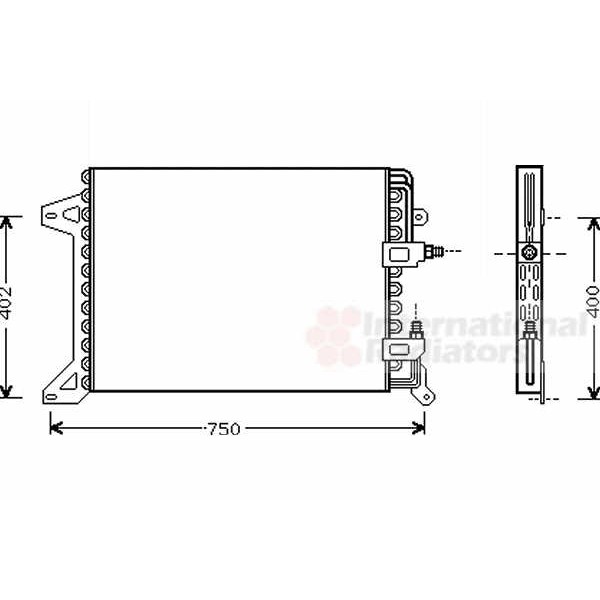 Слика на Ладник за клима VAN WEZEL 28005034 за камион Iveco Eurocargo 120 E 15 - 143 коњи дизел