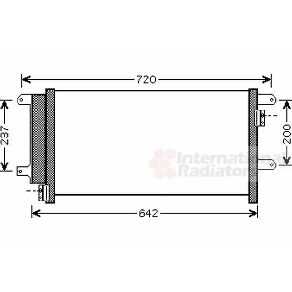 Слика на Ладник за клима VAN WEZEL 28005089 за камион Iveco Daily 2 Bus Box 40 C 14 - 136 коњи дизел