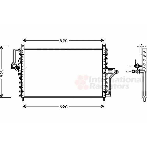 Слика на Ладник за клима VAN WEZEL 37005223 за Opel Senator B 3.0 24V - 204 коњи бензин